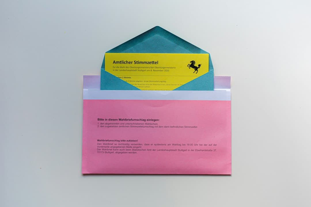 Colourful printed visual identity cards